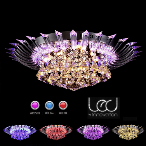 Żyrandol kryształowy 60cm + pilot K040